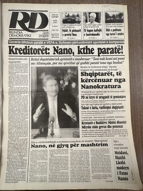 Rilindja Demokratike 1997-10-09